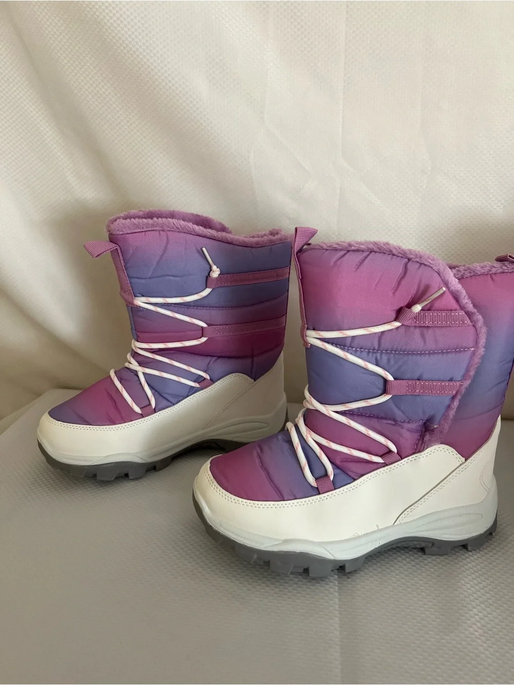 NEW Blikcon Girls Snow Boots Water-Resistant Slip Resistant Warm Winter Shoes